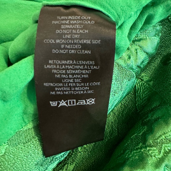 18W Anthropologie Jacquard Bubble Dress-Festive green textured floral dresss 18W - Picture 11 of 11